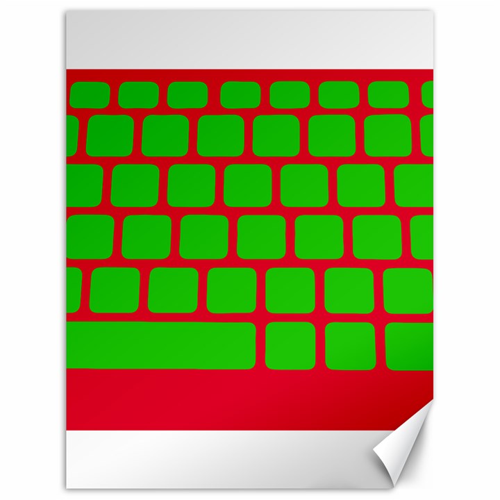 Keyboard Keys Computer Input Pc Canvas 18  x 24 