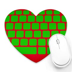 Keyboard Keys Computer Input Pc Heart Mousepads by Pakrebo