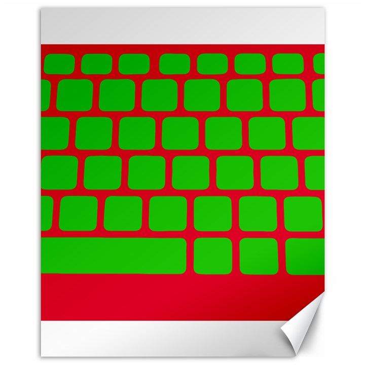 Keyboard Keys Computer Input Pc Canvas 11  x 14 