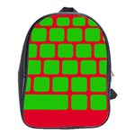 Keyboard Keys Computer Input Pc School Bag (Large) Front