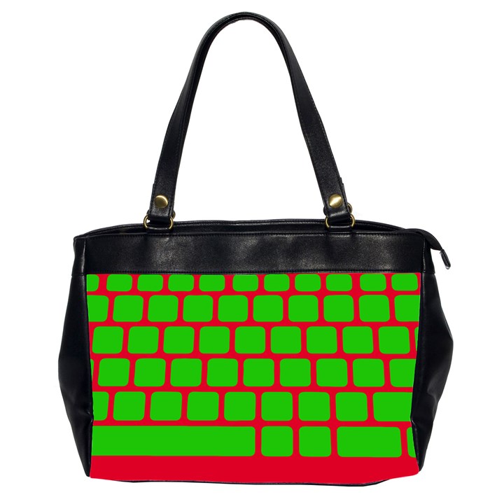 Keyboard Keys Computer Input Pc Oversize Office Handbag (2 Sides)