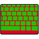 Keyboard Keys Computer Input Pc Fleece Blanket (Medium)  60 x50  Blanket Front