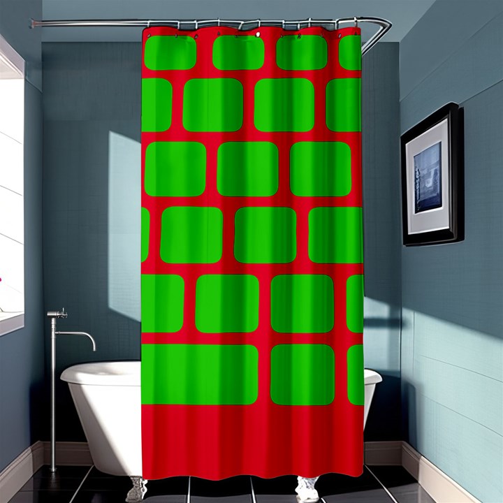 Keyboard Keys Computer Input Pc Shower Curtain 36  x 72  (Stall) 