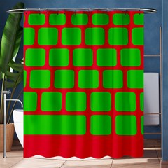 Keyboard Keys Computer Input Pc Shower Curtain 60  x 72  (Medium) 