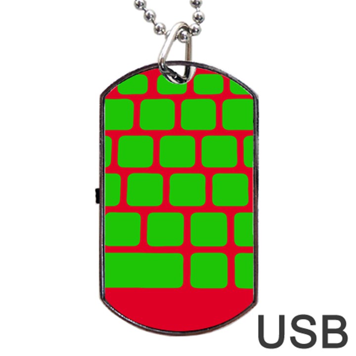 Keyboard Keys Computer Input Pc Dog Tag USB Flash (One Side)