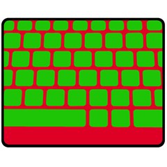 Keyboard Keys Computer Input Pc Double Sided Fleece Blanket (medium)  by Pakrebo