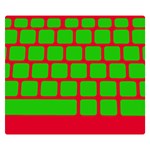 Keyboard Keys Computer Input Pc Double Sided Flano Blanket (Small)  50 x40  Blanket Front