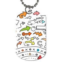 Desktop Pattern Art Graphic Design Dog Tag (two Sides) by Pakrebo