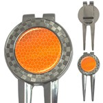 Orange Mosaic Structure Background 3-in-1 Golf Divots Front