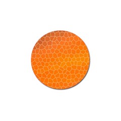 Orange Mosaic Structure Background Golf Ball Marker by Pakrebo