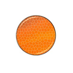 Orange Mosaic Structure Background Hat Clip Ball Marker by Pakrebo