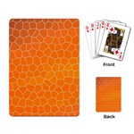 Orange Mosaic Structure Background Playing Cards Single Design Back