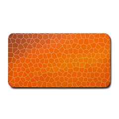 Orange Mosaic Structure Background Medium Bar Mats by Pakrebo