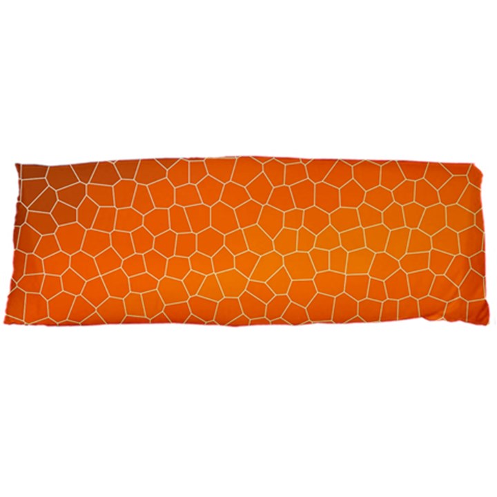 Orange Mosaic Structure Background Body Pillow Case Dakimakura (Two Sides)