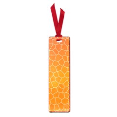 Orange Mosaic Structure Background Small Book Marks by Pakrebo