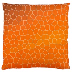 Orange Mosaic Structure Background Standard Flano Cushion Case (one Side) by Pakrebo