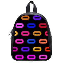 Pattern Background Structure Black School Bag (small) by Pakrebo