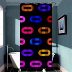 Pattern Background Structure Black Shower Curtain 36  x 72  (Stall)  Curtain(36 X72 ) - 33.26 x66.24  Curtain(36 X72 )