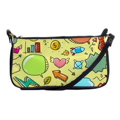 Cute Sketch Child Graphic Funny Shoulder Clutch Bag by Pakrebo