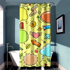 Cute Sketch Child Graphic Funny Shower Curtain 36  X 72  (stall)  by Pakrebo