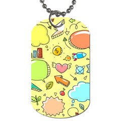 Cute Sketch Child Graphic Funny Dog Tag (one Side) by Pakrebo