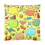 Cute Sketch Child Graphic Funny Standard Cushion Case (Two Sides) Back