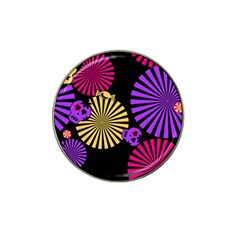 Seamless Halloween Day Of The Dead Hat Clip Ball Marker (4 Pack) by Pakrebo