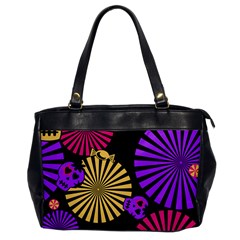 Seamless Halloween Day Of The Dead Oversize Office Handbag by Pakrebo