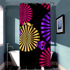 Seamless Halloween Day Of The Dead Shower Curtain 36  X 72  (stall)  by Pakrebo