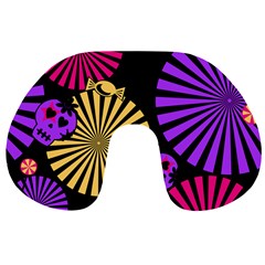 Seamless Halloween Day Of The Dead Travel Neck Pillows by Pakrebo