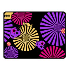 Seamless Halloween Day Of The Dead Double Sided Fleece Blanket (small)  by Pakrebo