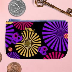 Seamless Halloween Day Of The Dead Large Coin Purse by Pakrebo