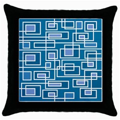 Geometric Rectangle Shape Linear Throw Pillow Case (black) by Pakrebo