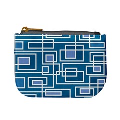 Geometric Rectangle Shape Linear Mini Coin Purse