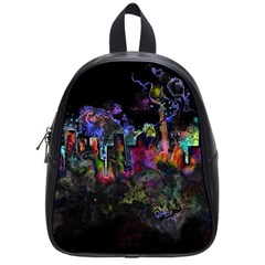 Grunge Paint Splatter Splash Ink School Bag (small) by Pakrebo