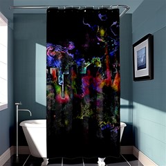 Grunge Paint Splatter Splash Ink Shower Curtain 36  X 72  (stall)  by Pakrebo