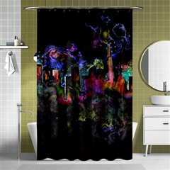 Grunge Paint Splatter Splash Ink Shower Curtain 48  X 72  (small)  by Pakrebo