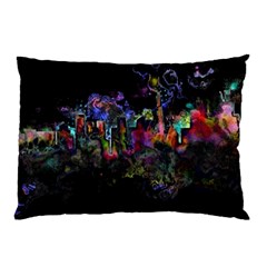 Grunge Paint Splatter Splash Ink Pillow Case (two Sides) by Pakrebo