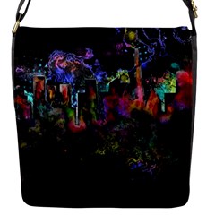 Grunge Paint Splatter Splash Ink Flap Closure Messenger Bag (s) by Pakrebo