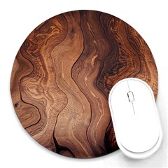 Pattern Background Structure Round Mousepads by Pakrebo