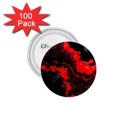 Red Black Fractal Mandelbrot Art Wallpaper 1 75  Buttons (100 Pack)  by Pakrebo