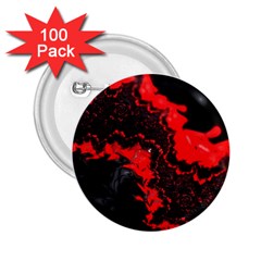 Red Black Fractal Mandelbrot Art Wallpaper 2 25  Buttons (100 Pack)  by Pakrebo