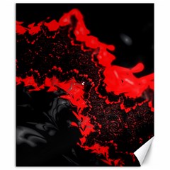 Red Black Fractal Mandelbrot Art Wallpaper Canvas 20  X 24  by Pakrebo