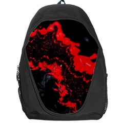 Red Black Fractal Mandelbrot Art Wallpaper Backpack Bag by Pakrebo