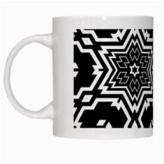 Black And White Pattern Background Structure White Mugs by Pakrebo