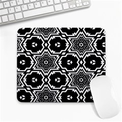 Black And White Pattern Background Structure Large Mousepads by Pakrebo