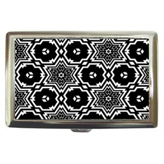 Black And White Pattern Background Structure Cigarette Money Case by Pakrebo