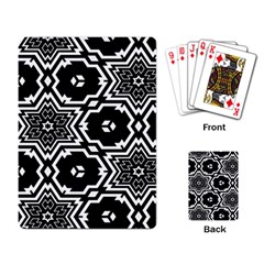 Black And White Pattern Background Structure Playing Cards Single Design by Pakrebo