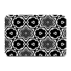 Black And White Pattern Background Structure Plate Mats by Pakrebo