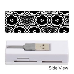 Black And White Pattern Background Structure Memory Card Reader (stick) by Pakrebo